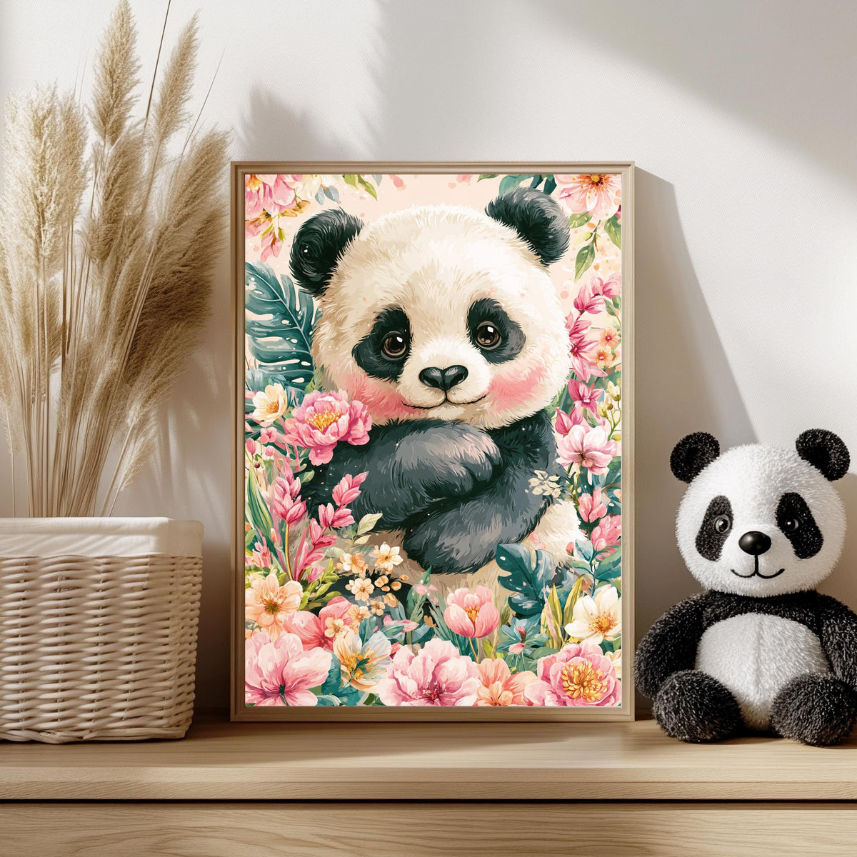 Tierbaby Blumen Wählbar Poster – Produktansicht 3