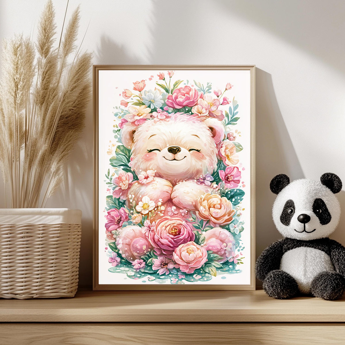 Tierbaby Blumen Wählbar Poster – Produktansicht 6