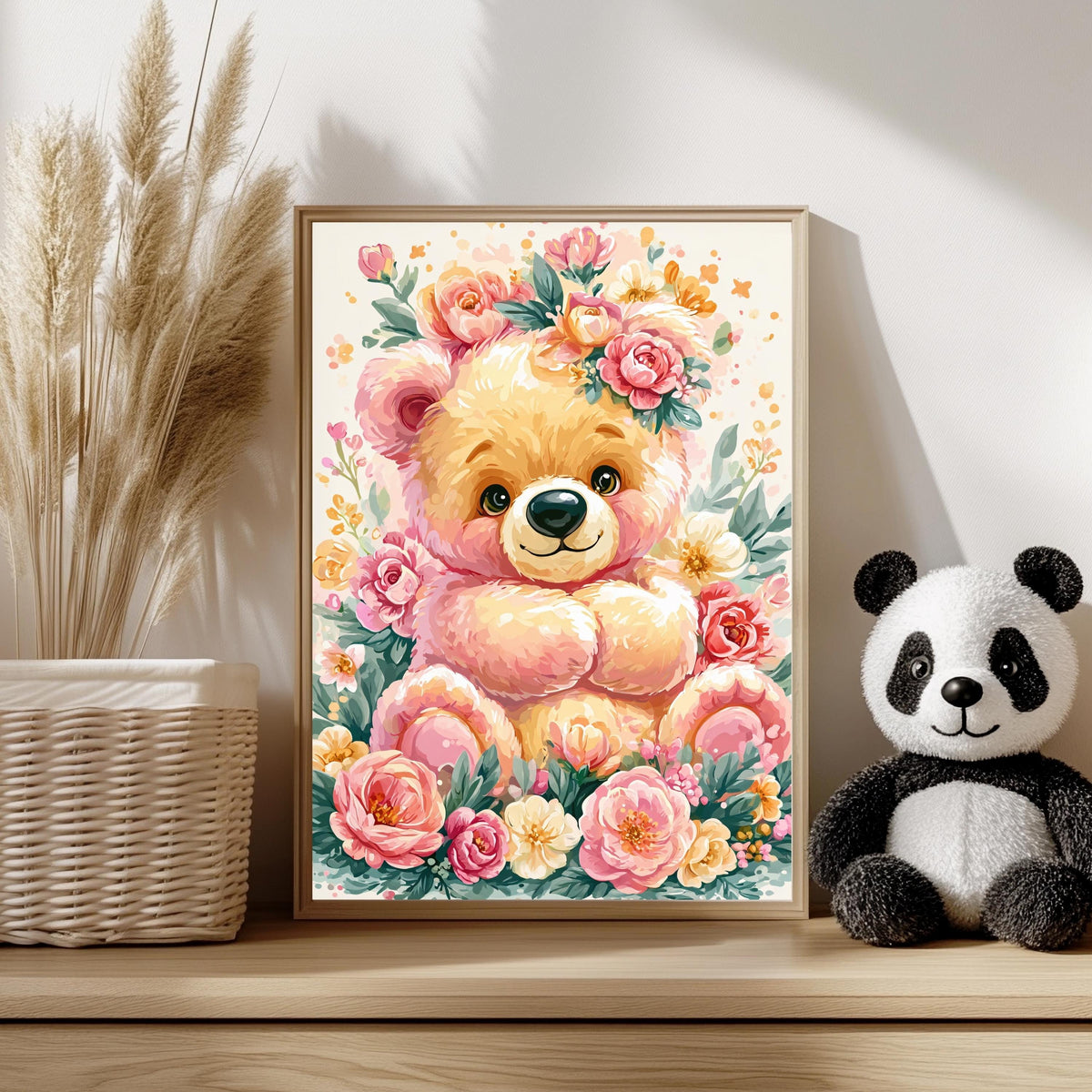 Tierbaby Blumen Wählbar Poster – Produktansicht 7
