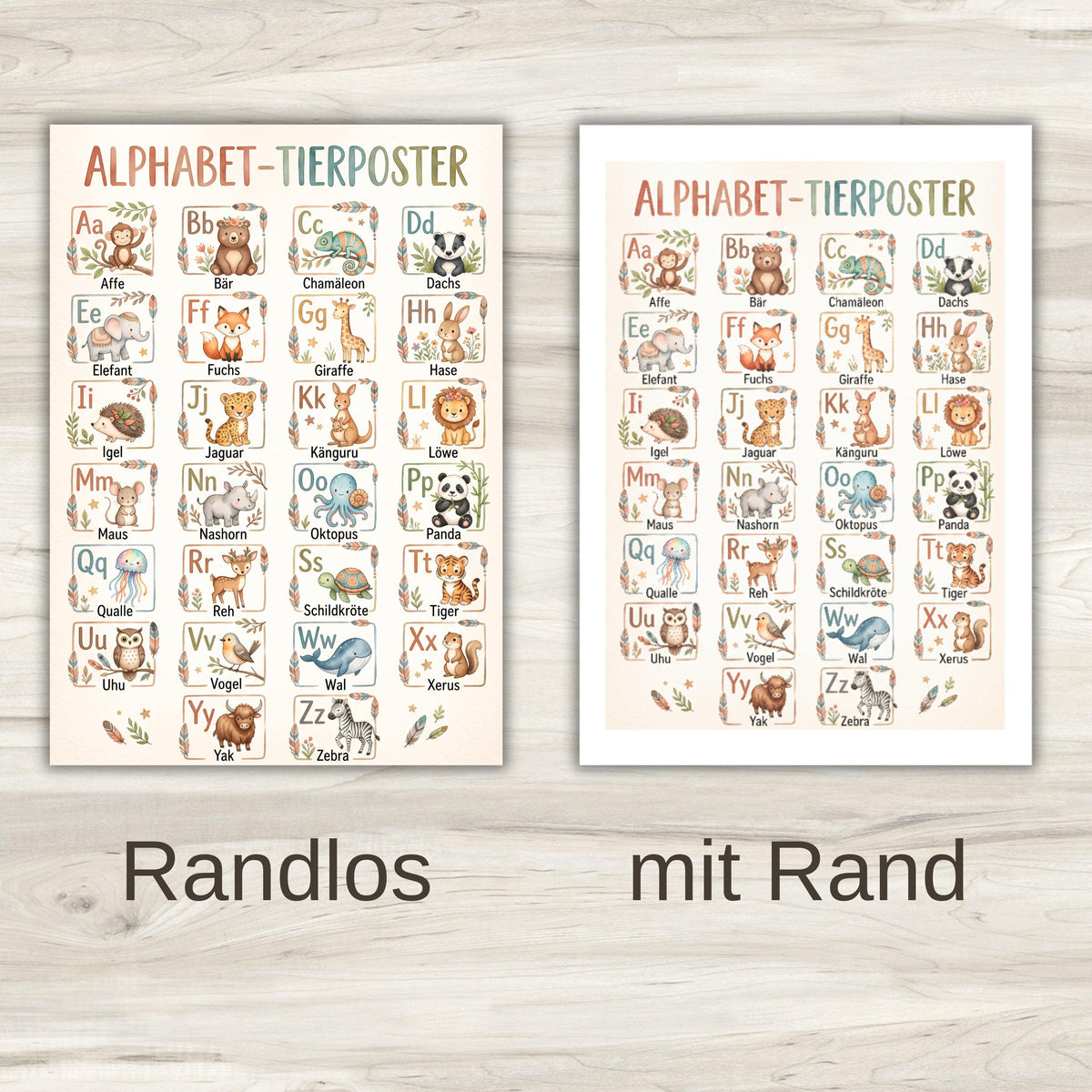 ABC Tiere Poster – Produktansicht 3