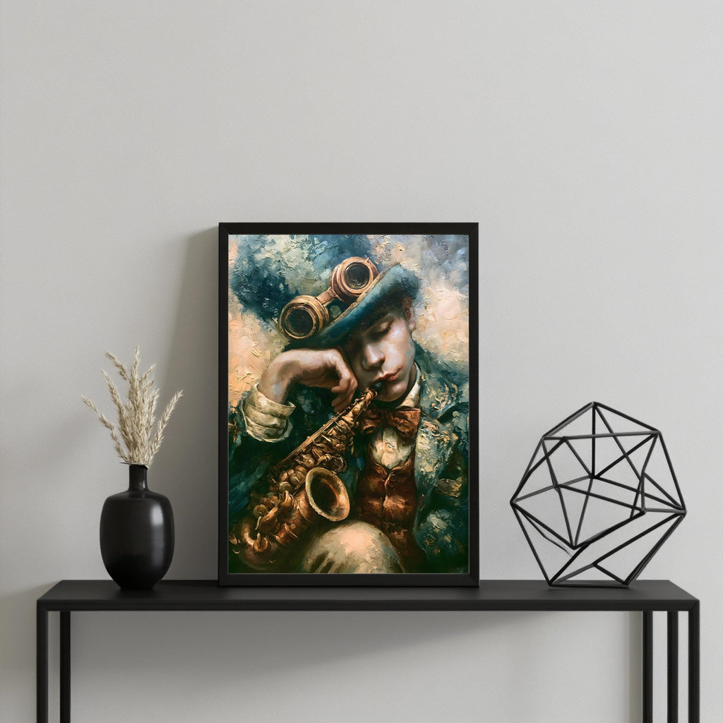 Steampunk Jazz Musiker Poster – Produktansicht 3