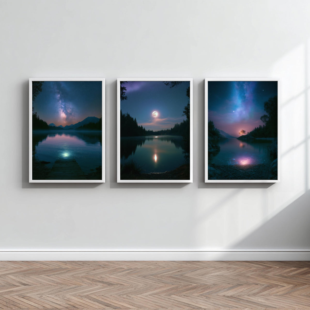 Sternenhimmel Mond Poster Set – Produktansicht 1
