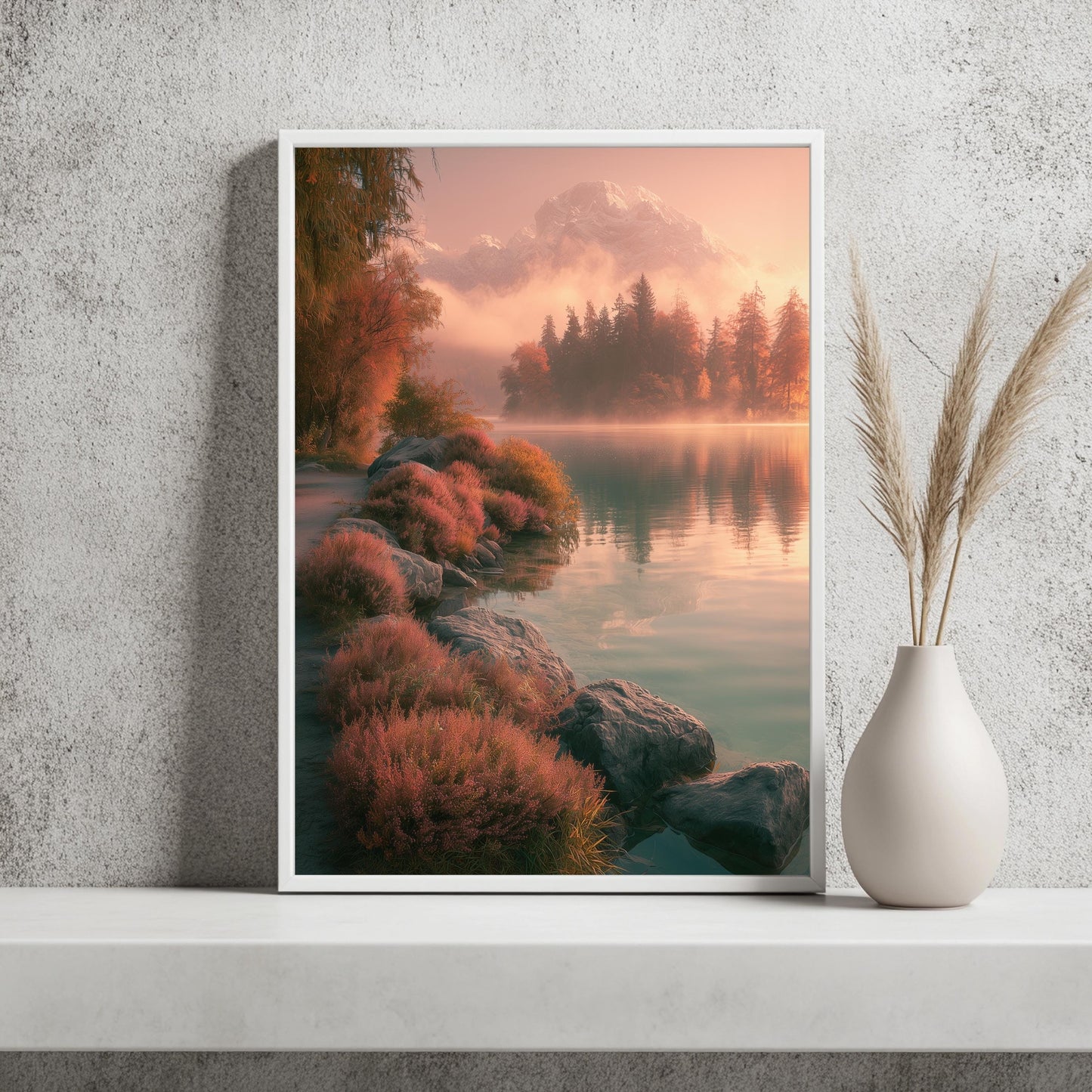 Bergsee Poster Set Landschaft