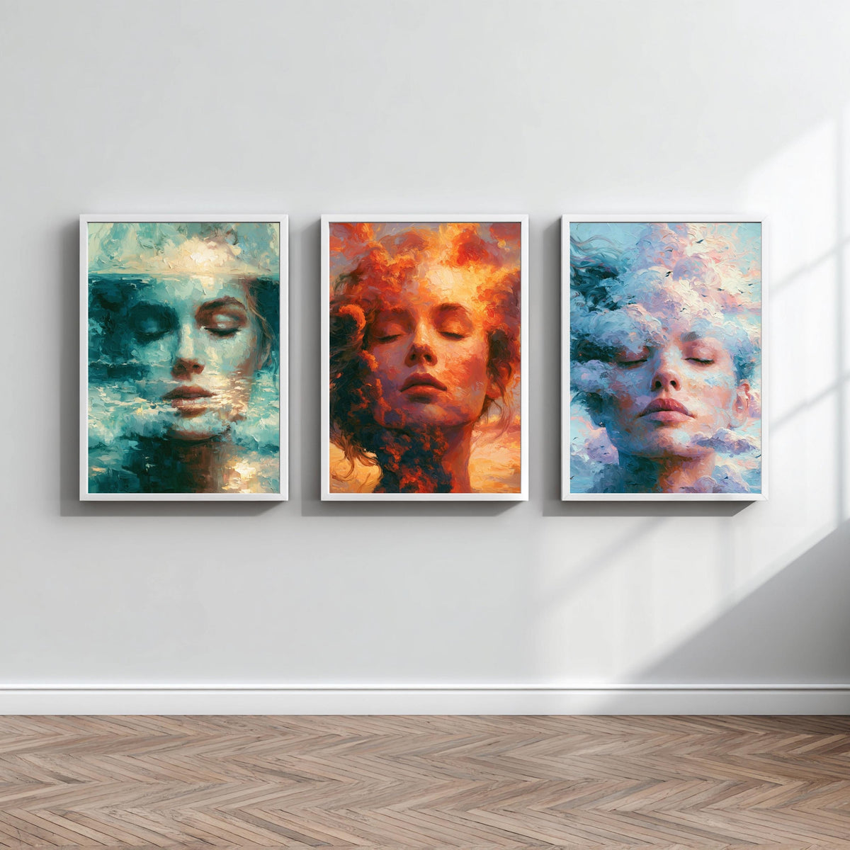 Doppelbelichtung Portrait Poster Set – Produktansicht 1