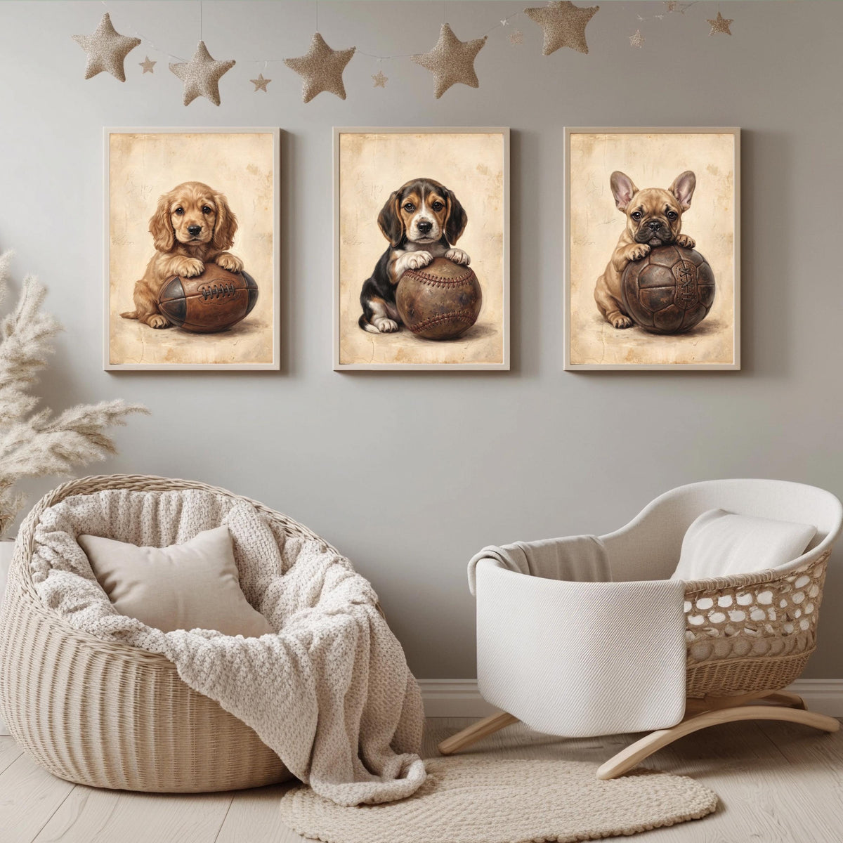 Welpen Sport Poster Set – Produktansicht 1