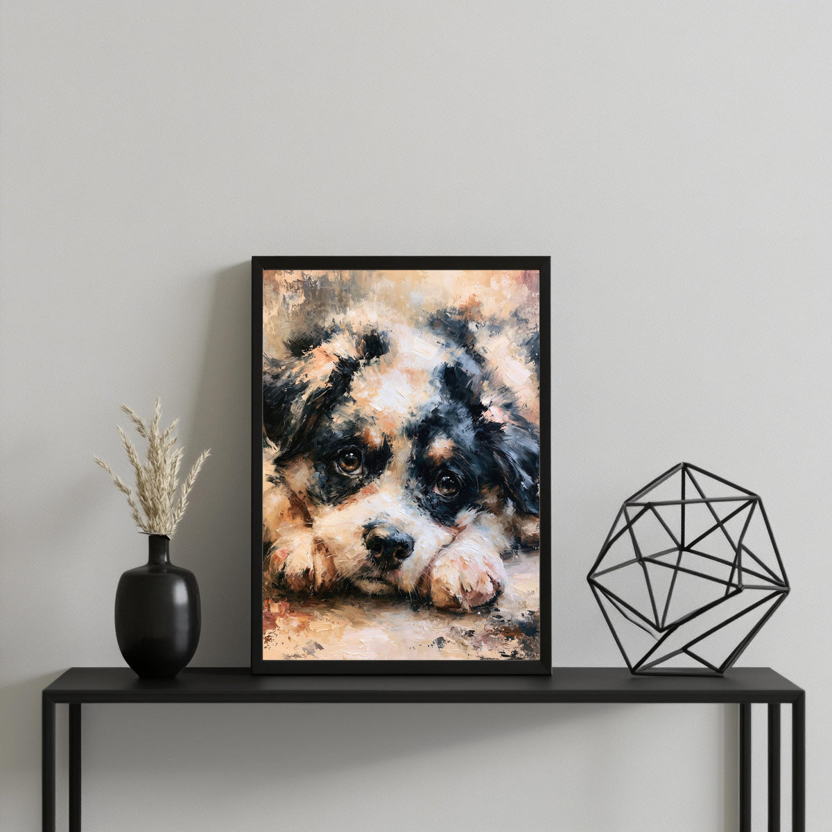 Schläfriger Welpe Neutral Poster – Produktansicht 3