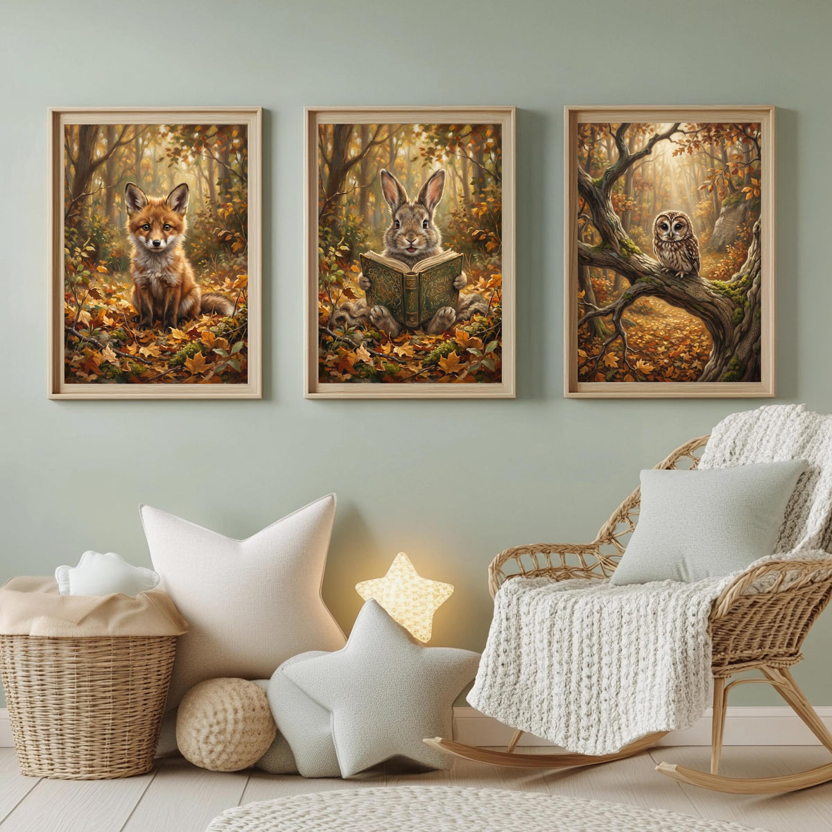 Waldtiere Fuchs Poster Set – Produktansicht 2