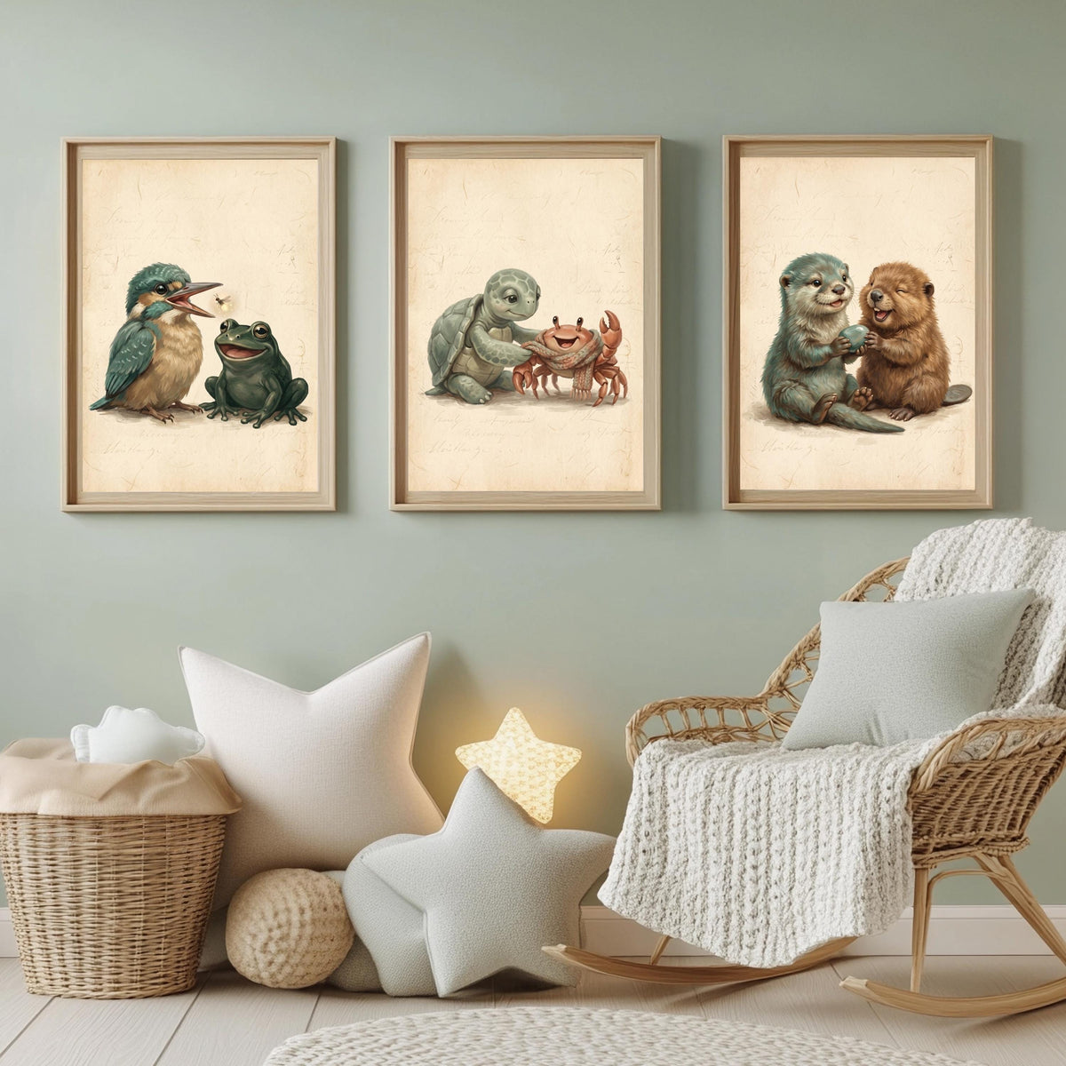 3er Tierfreunde Poster Set – Produktansicht 6