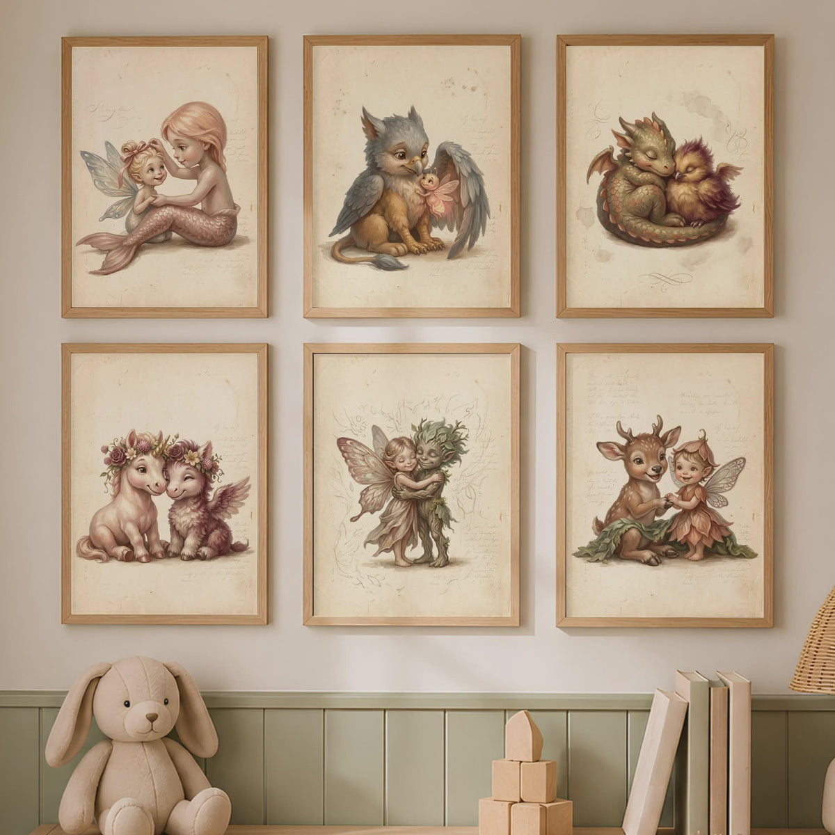 6er Märchen Feen Poster Set – Produktansicht 1
