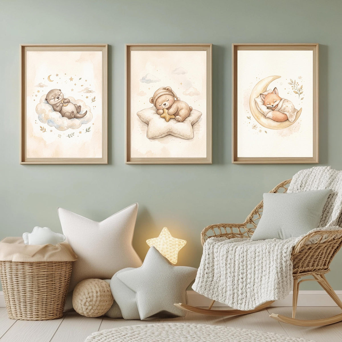 3er Schlafenszeit Poster Set – Produktansicht 4