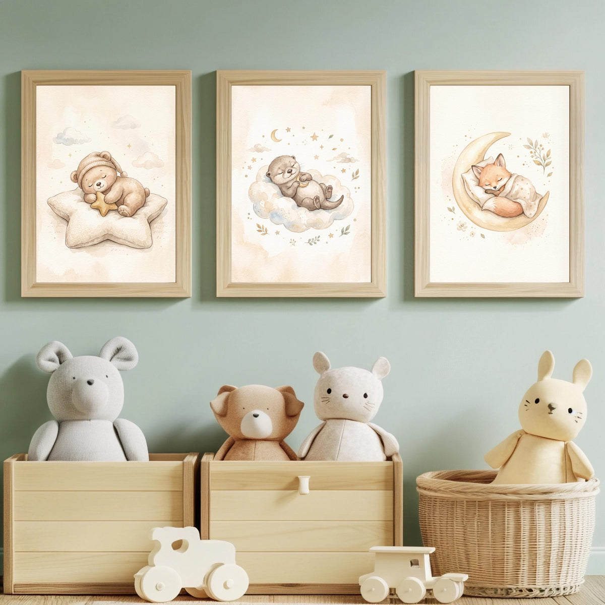 3er Schlafenszeit Poster Set – Produktansicht 2