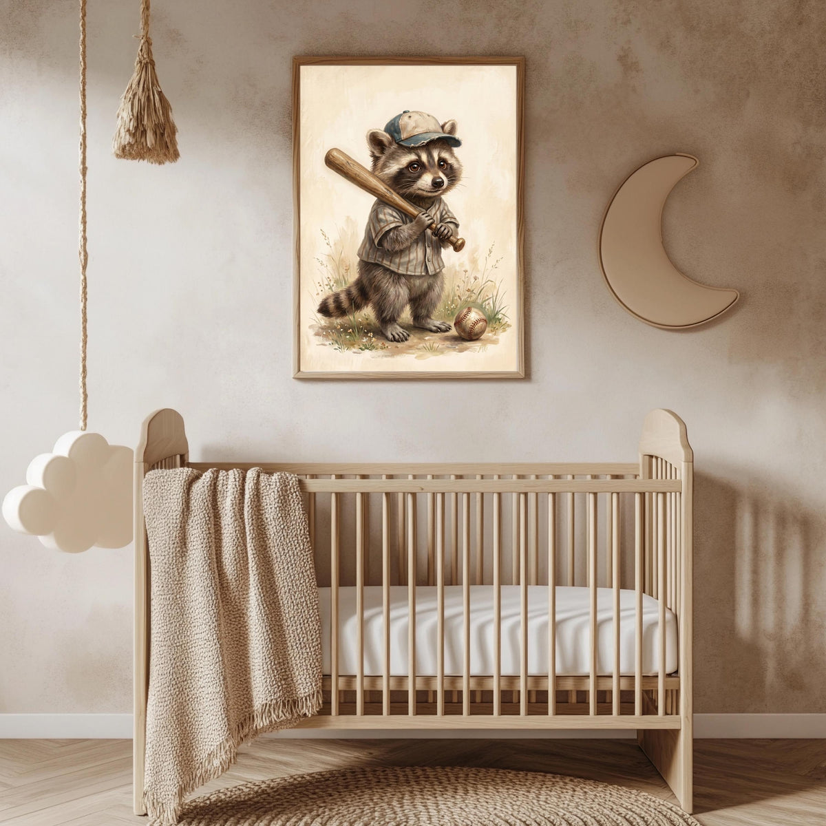 Waschbär Baseball Poster Set – Produktansicht 5