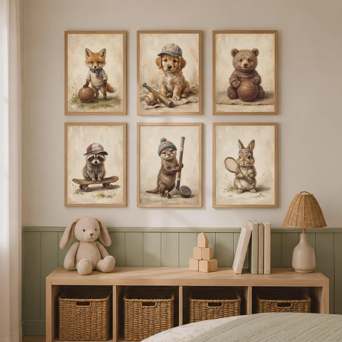 Sport Tiere 6er Poster Set – Produktansicht 3