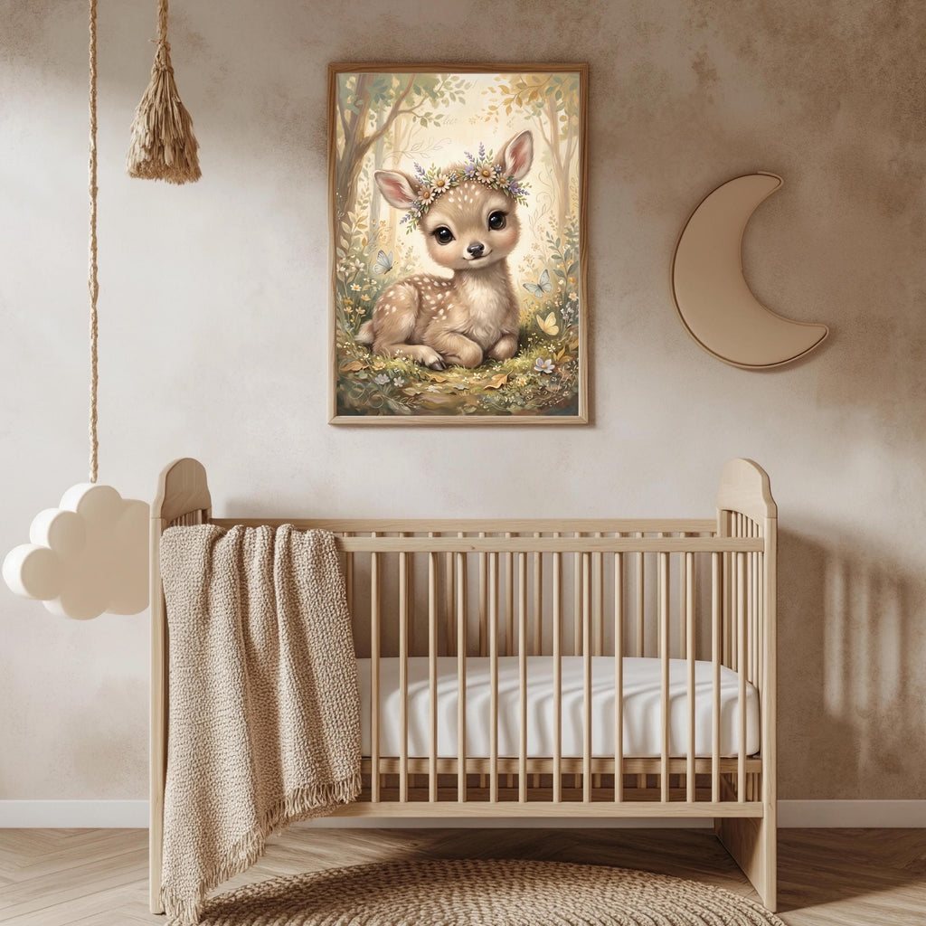 Rehkitz Waldtiere Poster – Produktansicht 3