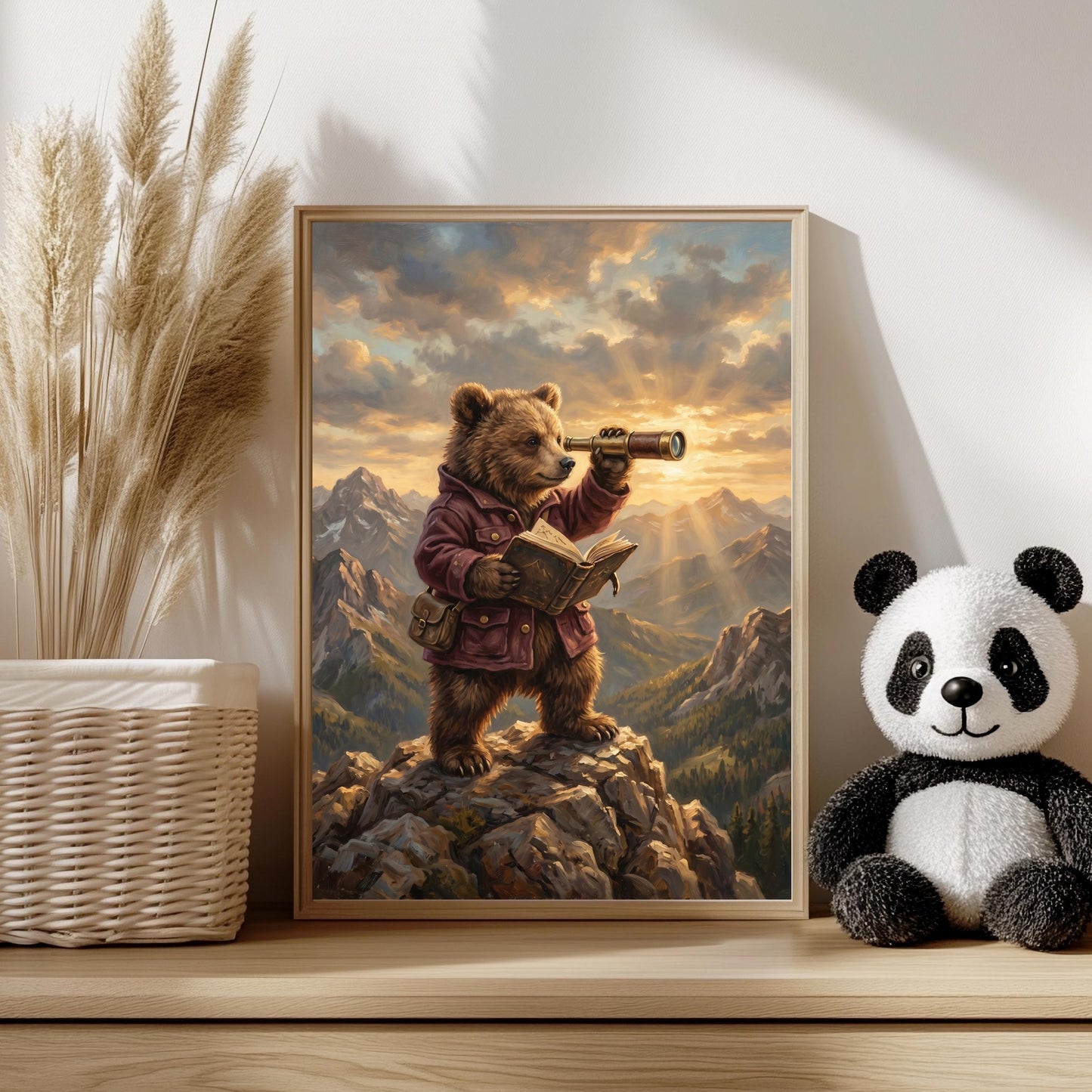 Bären Poster Kinderzimmer Abenteuer