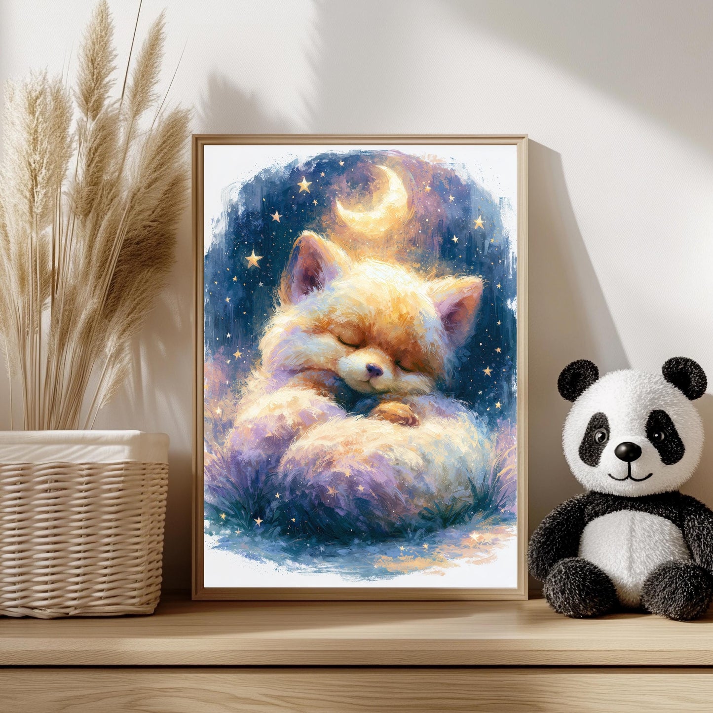 Schlafende Tierbabys Poster Set