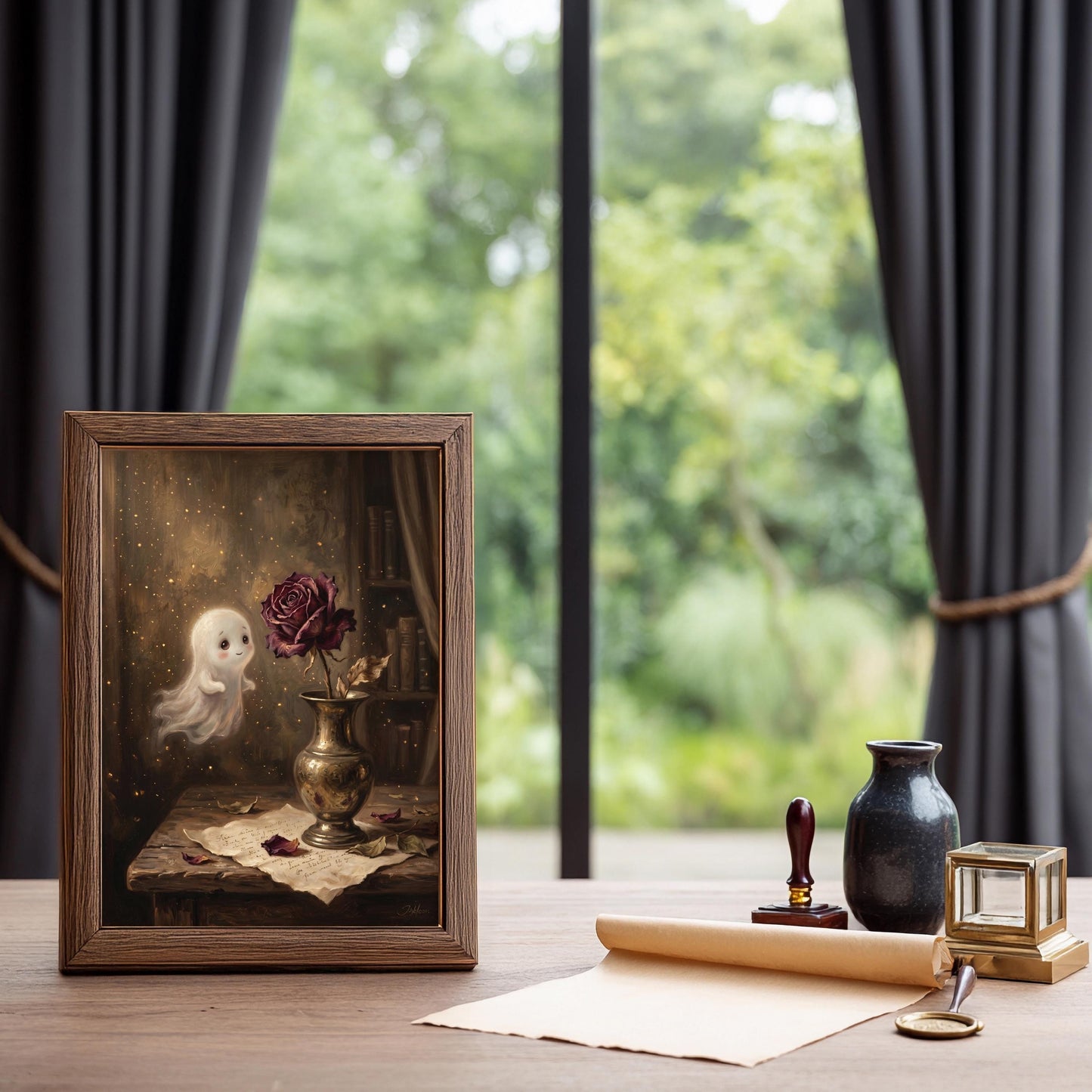 Geist Poster Dark Academia Wandbild Gothic