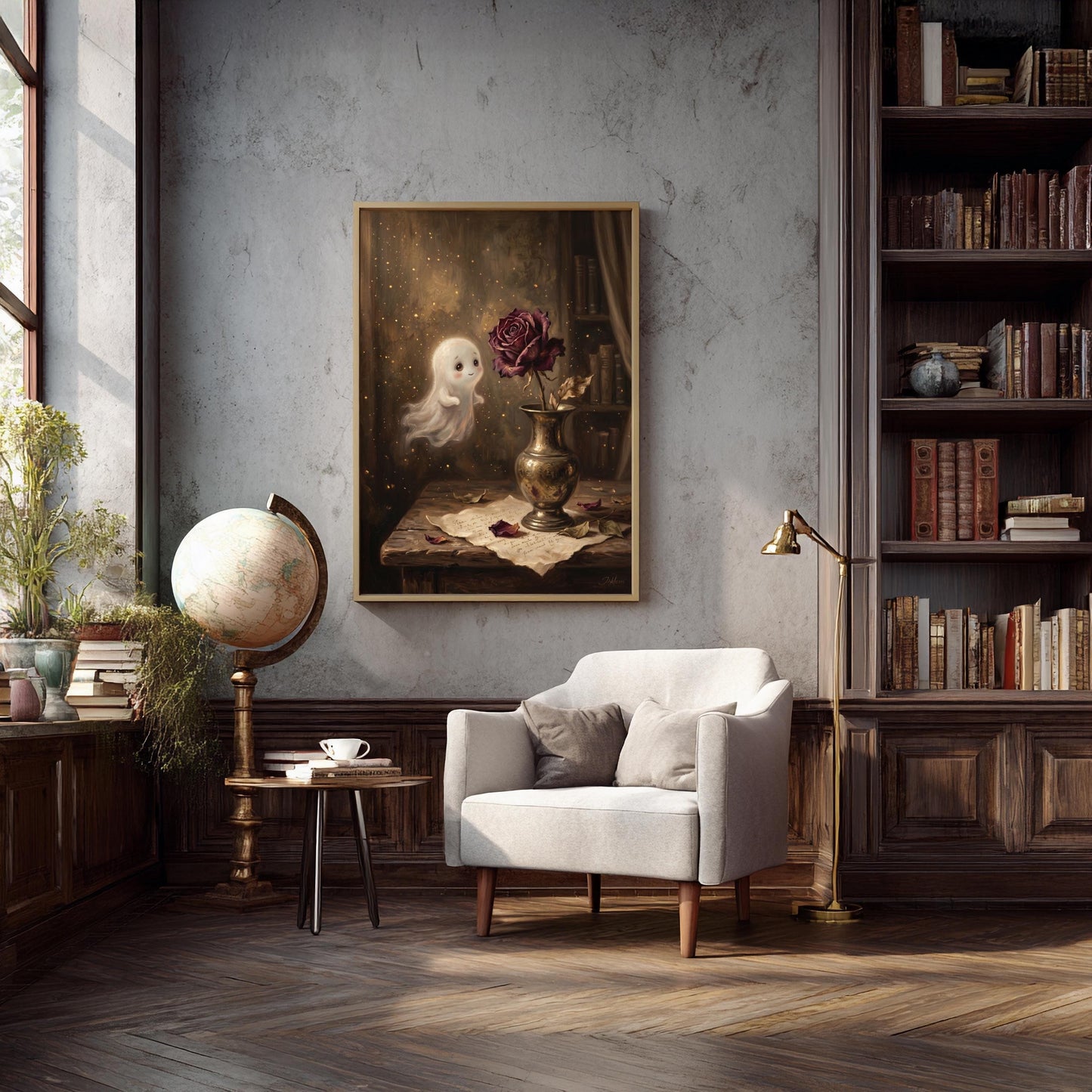 Geist Poster Dark Academia Wandbild Gothic