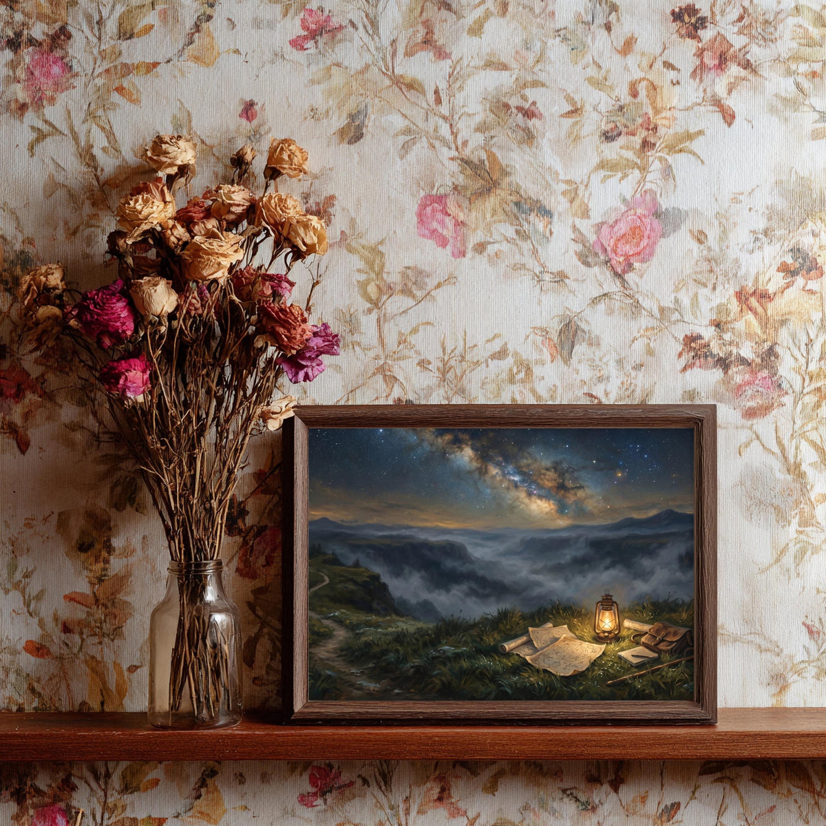 Sternenhimmel Berge Poster – Produktansicht 5