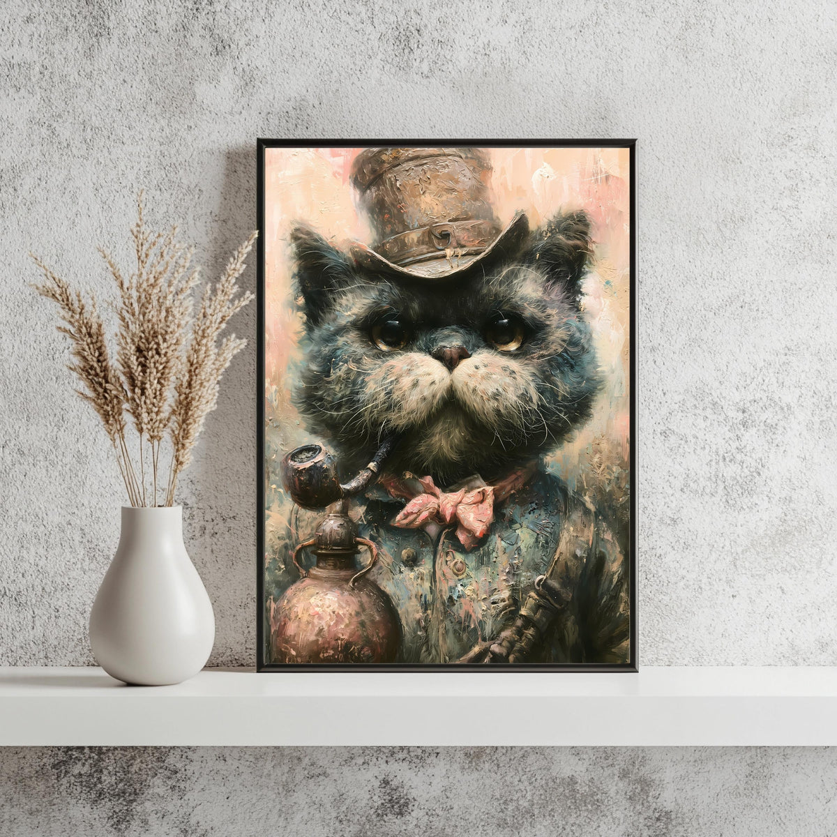 Steampunk Katze Vintage Poster – Produktansicht 3
