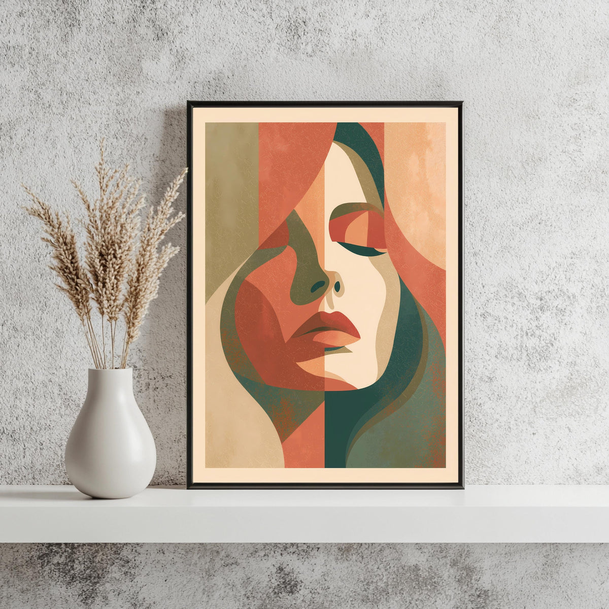 Abstraktes Frauen Portrait Poster – Produktansicht 3