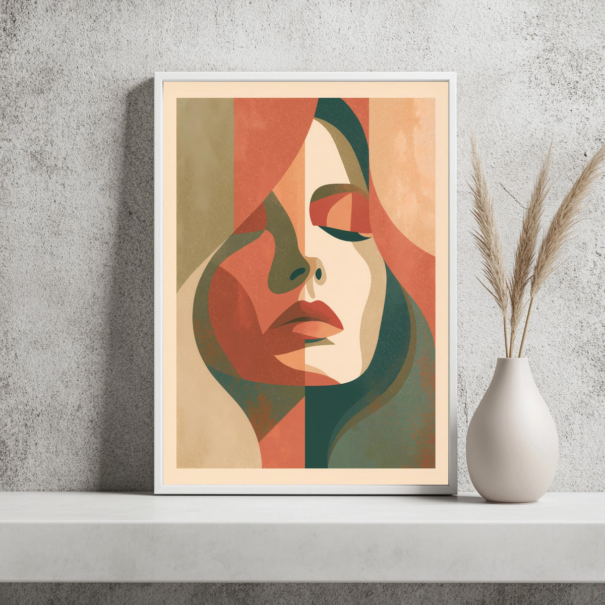 Abstraktes Frauen Portrait Poster – Produktansicht 2