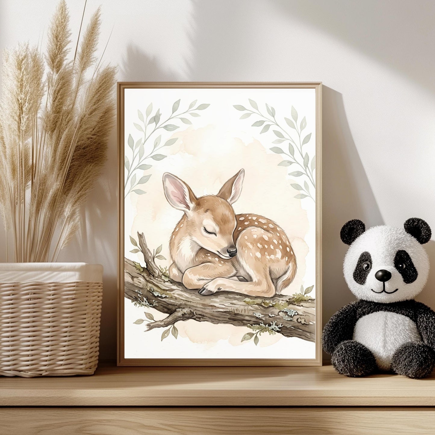 Waldtiere Poster Set Aquarell Kinderzimmer