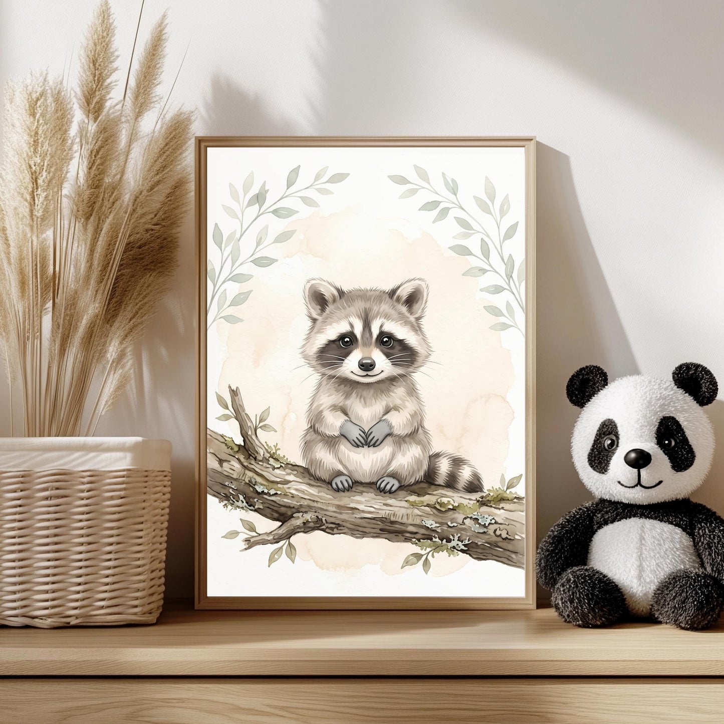 Waldtiere Poster Set Aquarell Kinderzimmer