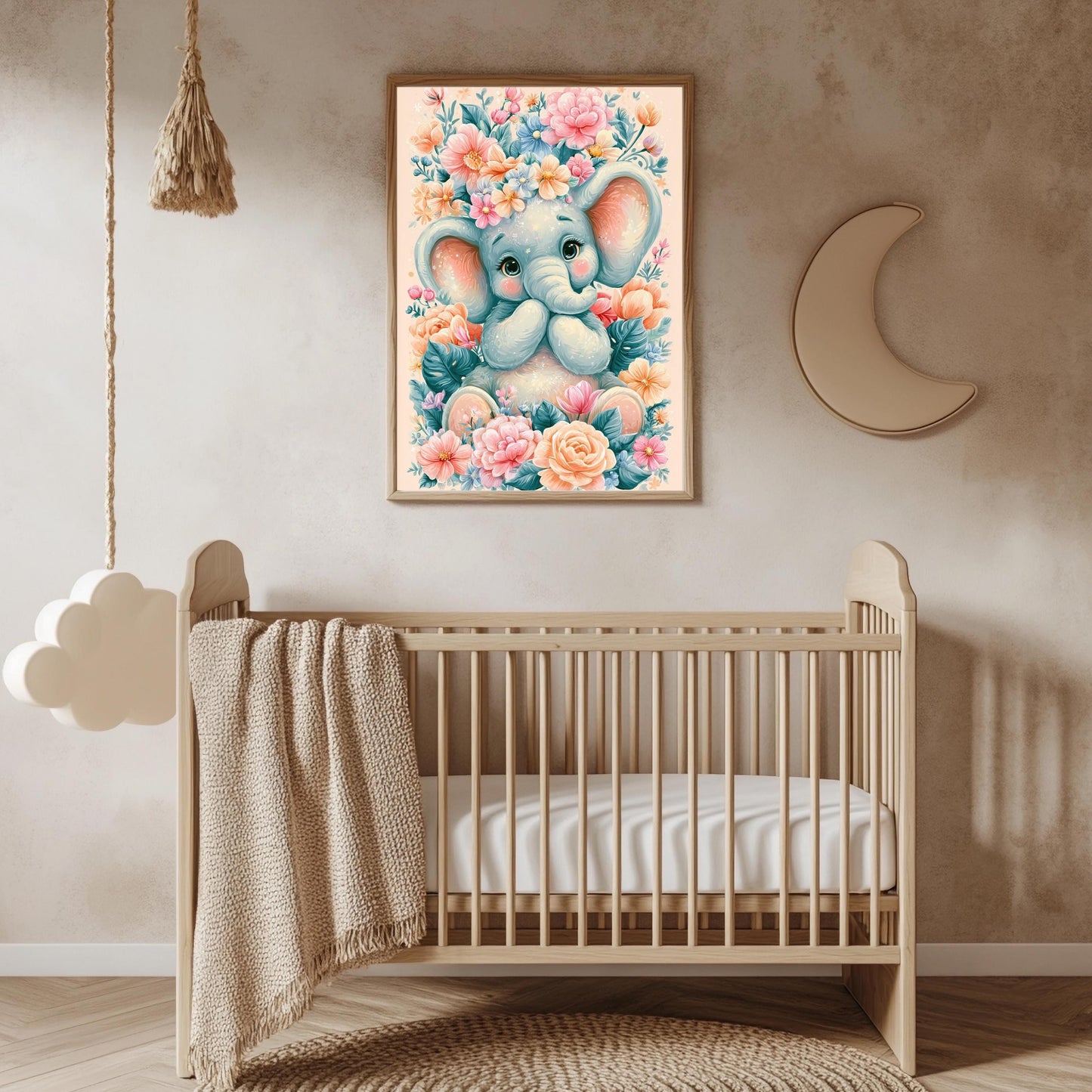 Elefant Poster Kinderzimmer