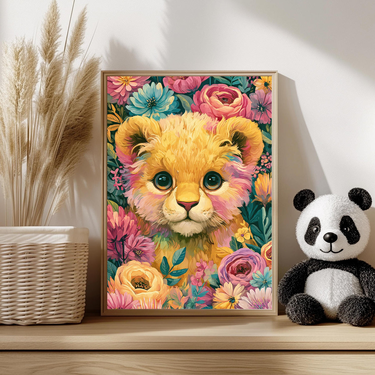 Tierbaby Blumen Wählbar Poster – Produktansicht 5