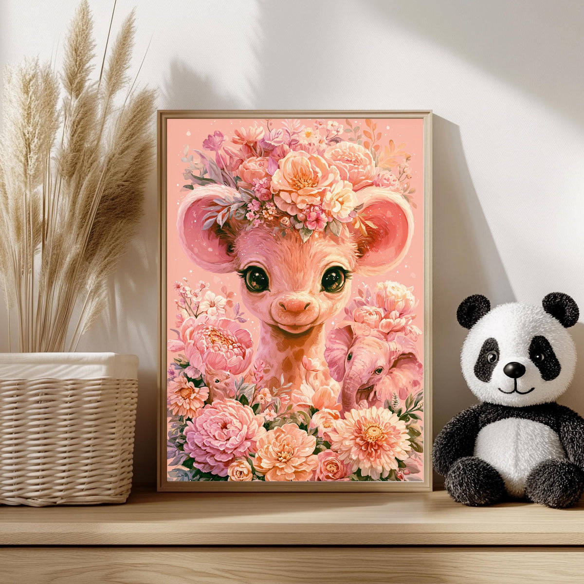Tierbaby Blumen Wählbar Poster – Produktansicht 8