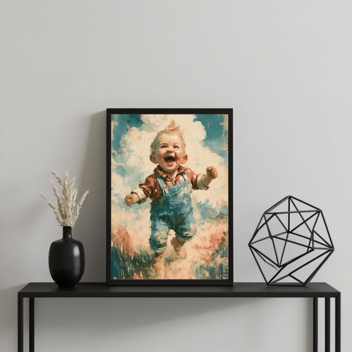 Lachender Junge Poster – Produktansicht 4