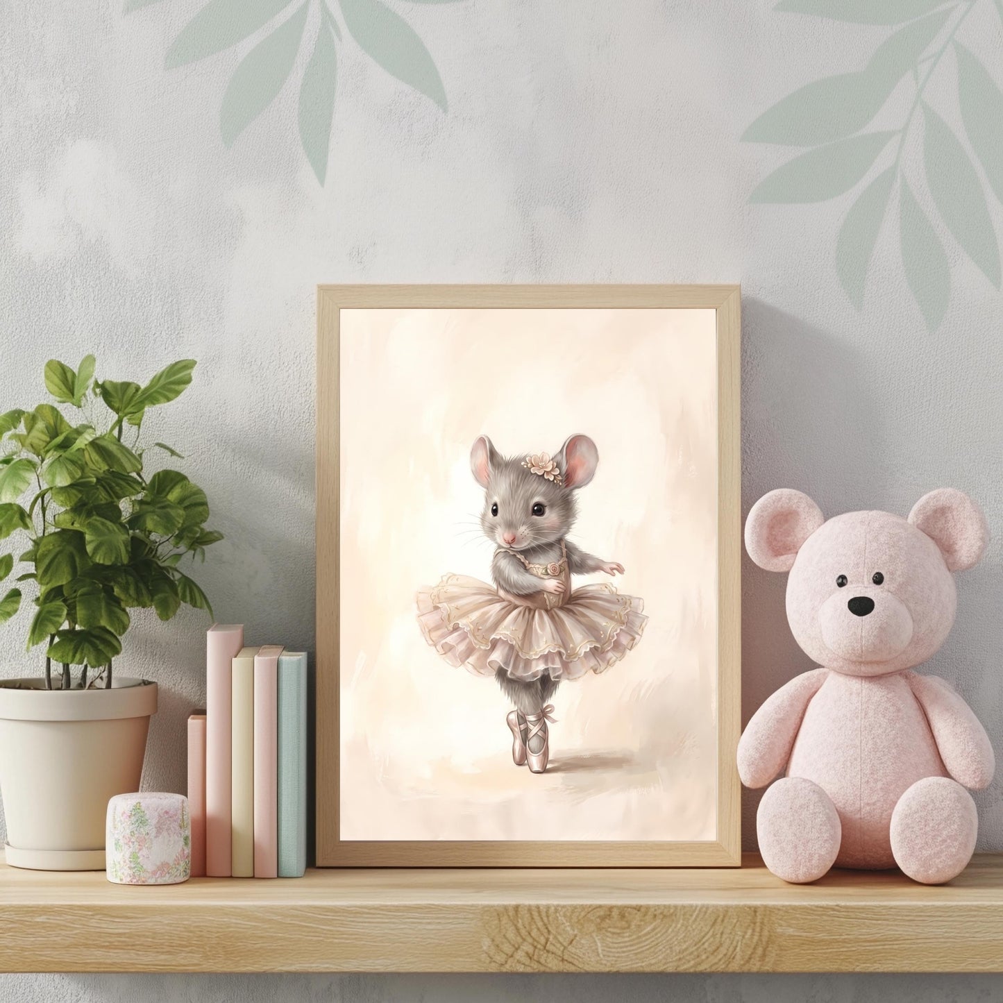 Ballerina Maus Poster Set Aquarell