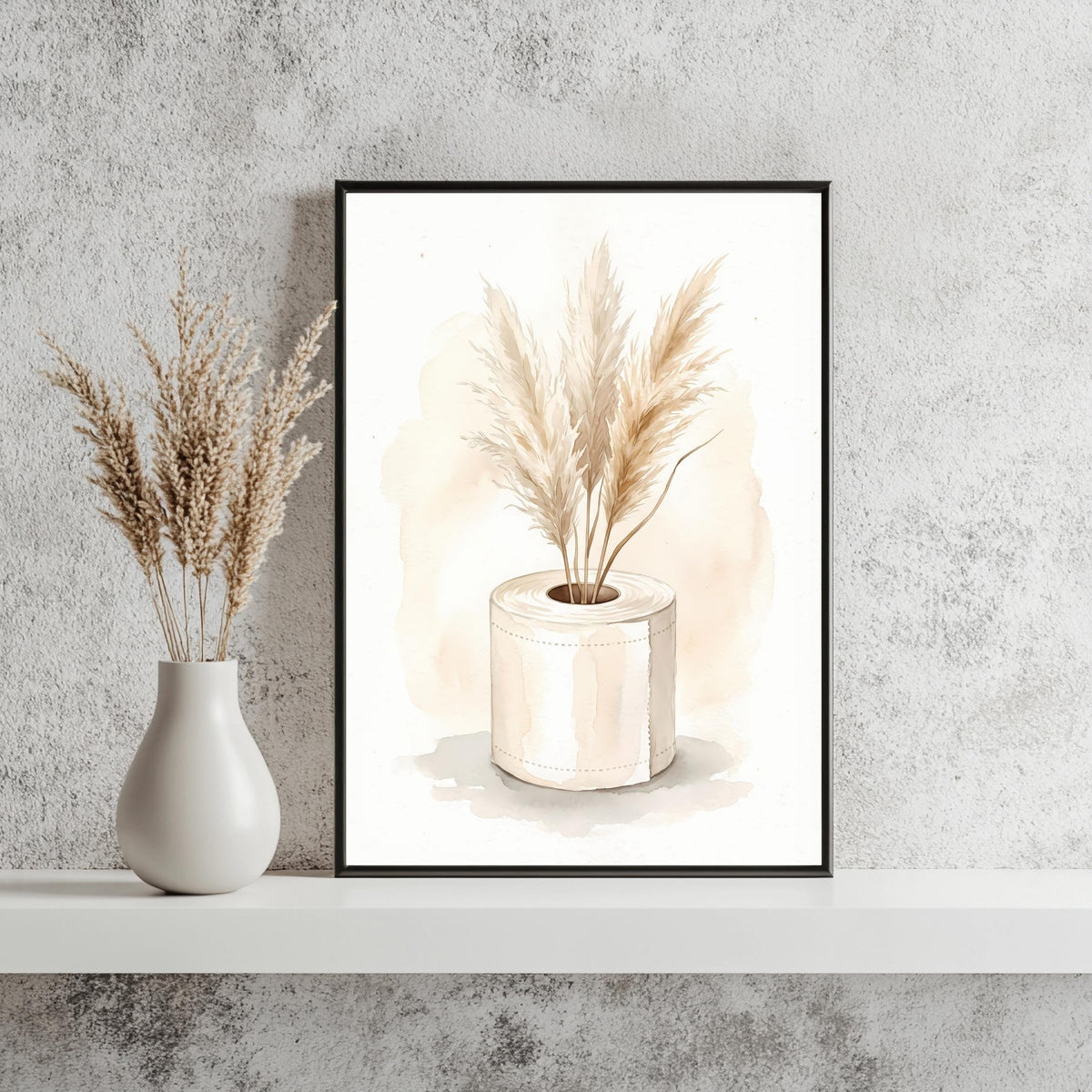 WC Pampasgras Boho Poster – Produktansicht 3