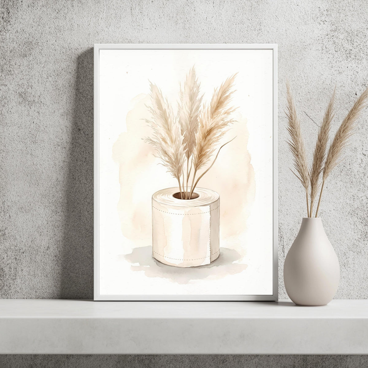 WC Pampasgras Boho Poster – Produktansicht 2