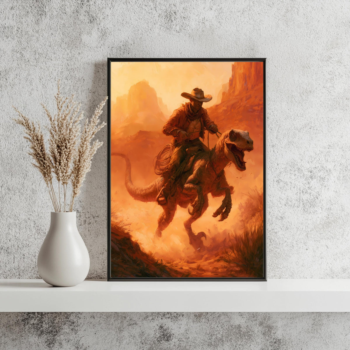 Cowboy Raptor Western Poster – Produktansicht 3