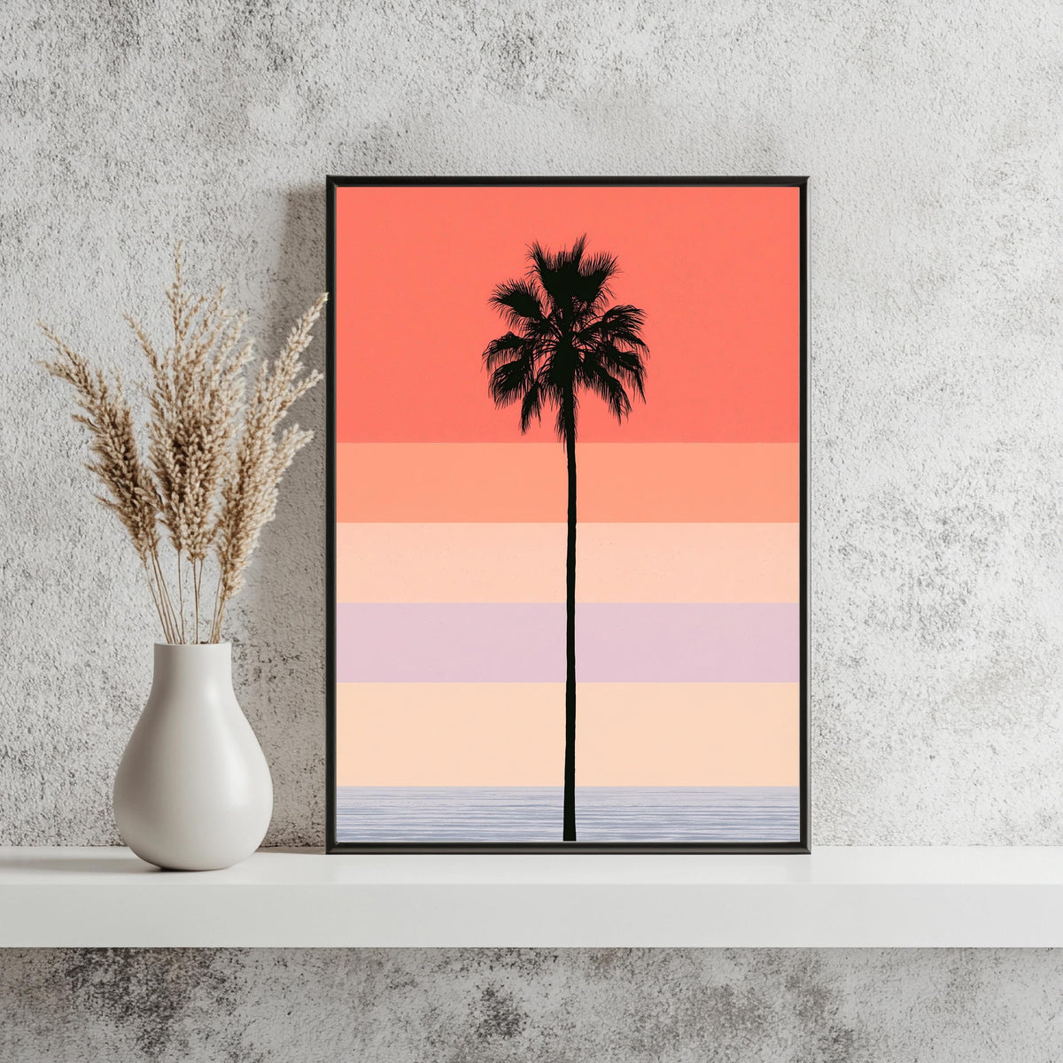 Palme Retro Sonnenuntergang Poster – Produktansicht 3