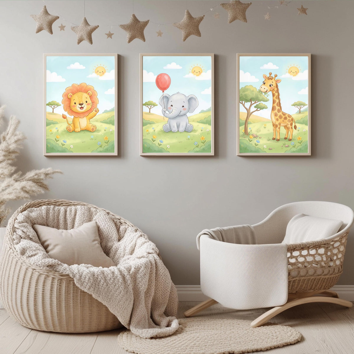 Safari Tiere Poster Set – Produktansicht 4