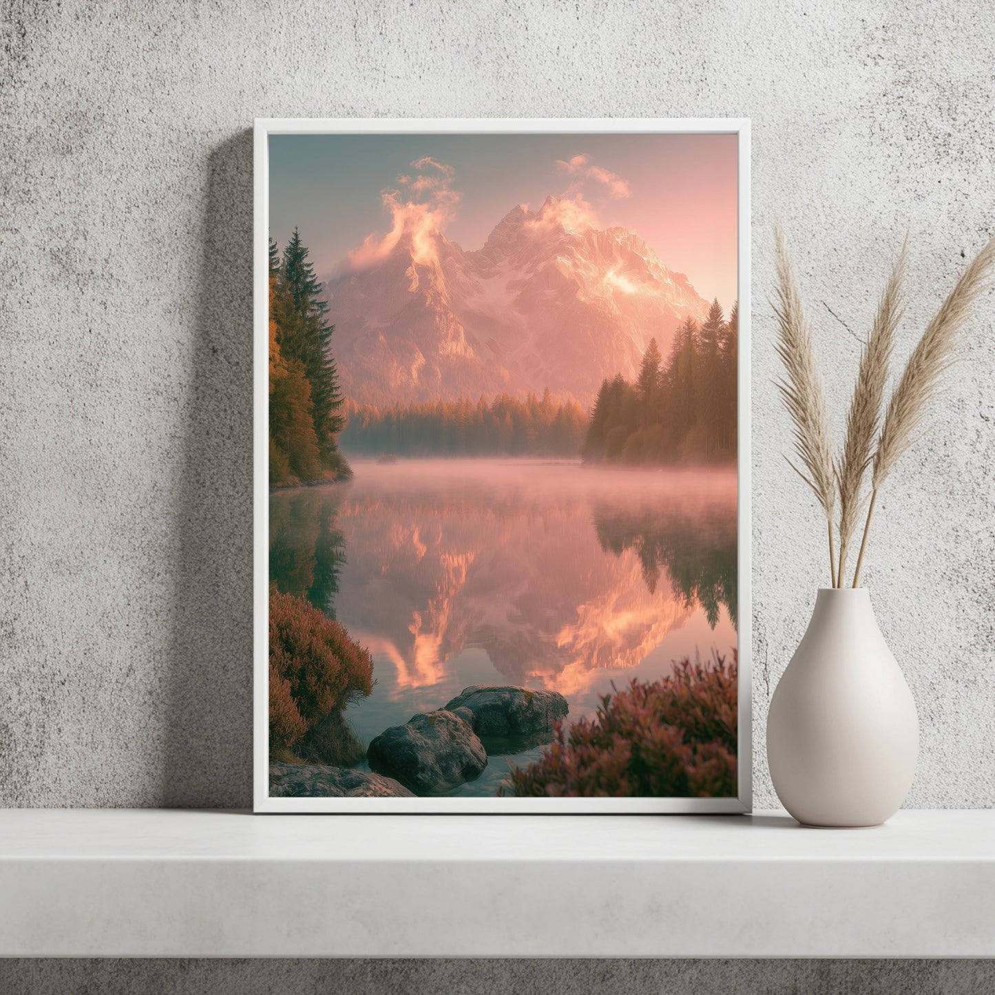 Bergsee Poster Set Landschaft