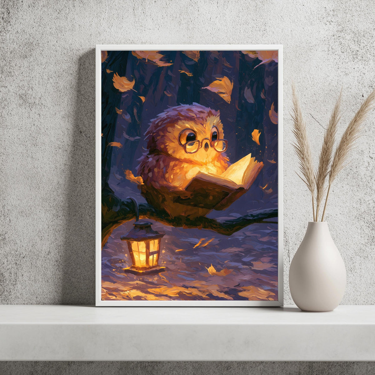 Baby Eule Buch Poster – Produktansicht 2