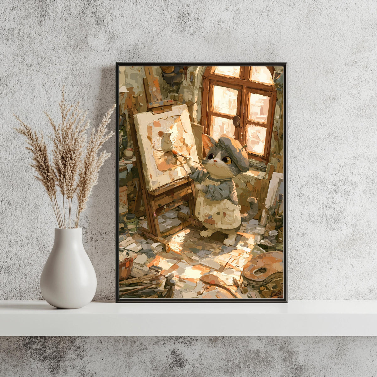 Katze im Atelier Poster – Produktansicht 3