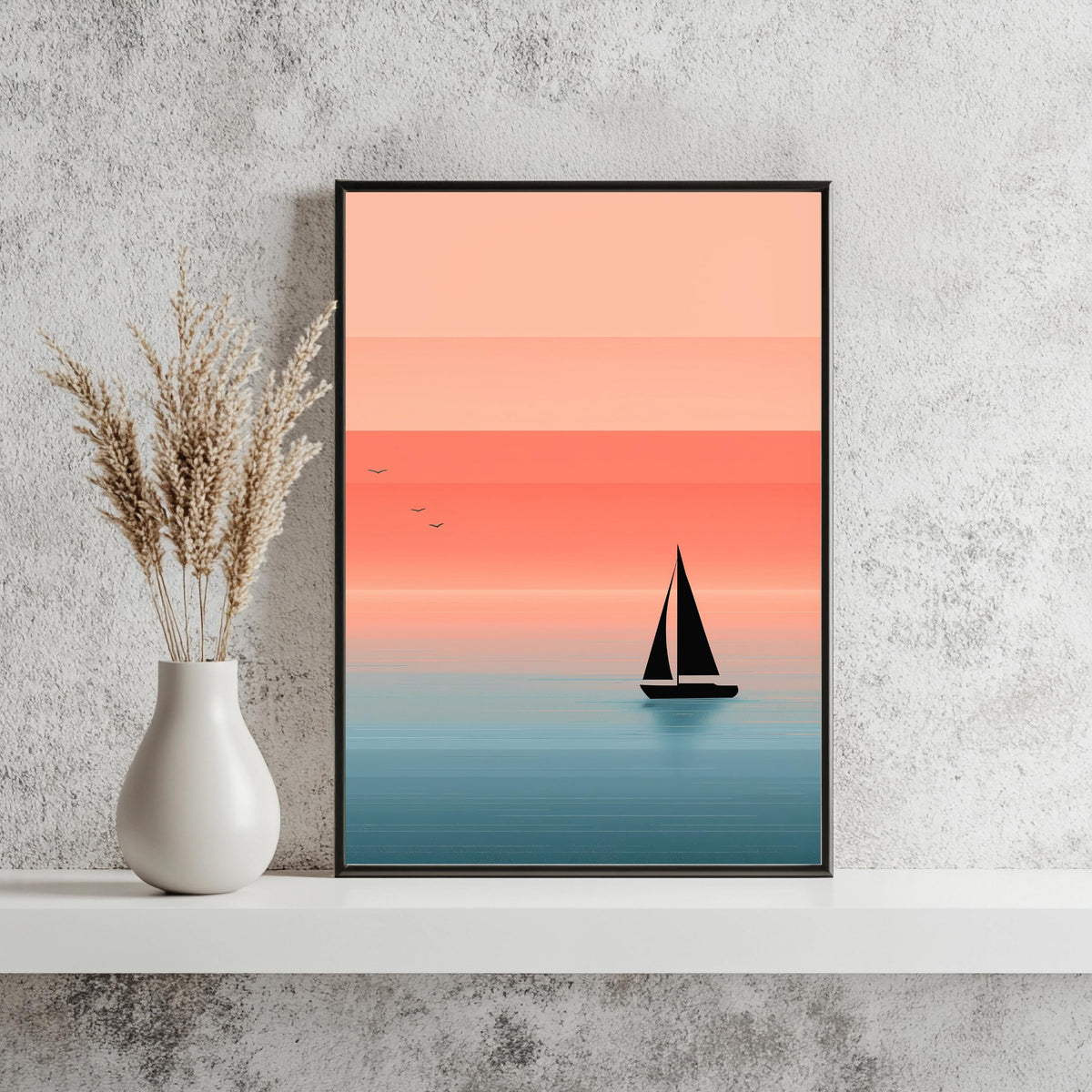 Segelboot Minimalistisch Poster – Produktansicht 3