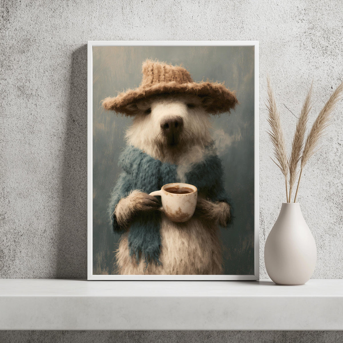 Tier Kaffee Vintage Lustig Poster – Produktansicht 2