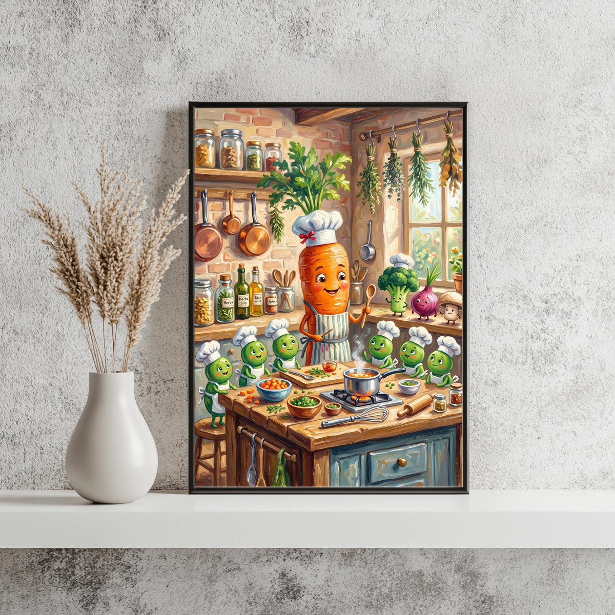Karotte Koch Lustig Gemüse Poster – Produktansicht 5