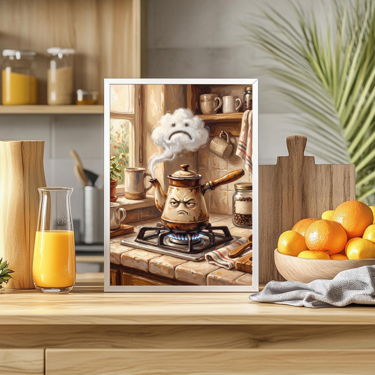 Grantige Kaffeekanne Lustig Poster – Produktansicht 3