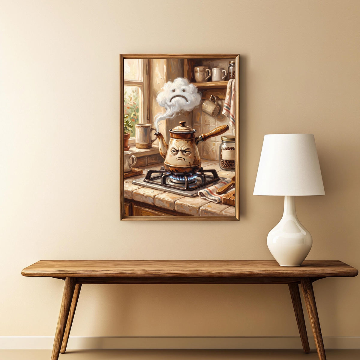 Grantige Kaffeekanne Lustig Poster – Produktansicht 5