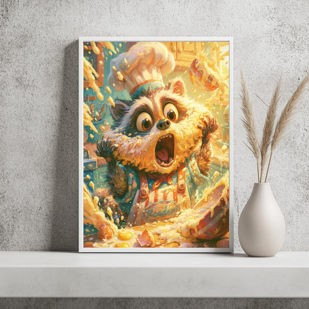 Waschbär Koch Lustig Poster – Produktansicht 2