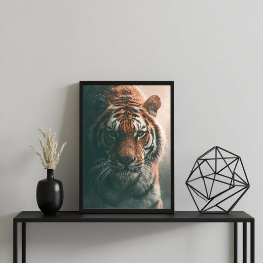 Tiger Poster Fotorealistisch Wandkunst