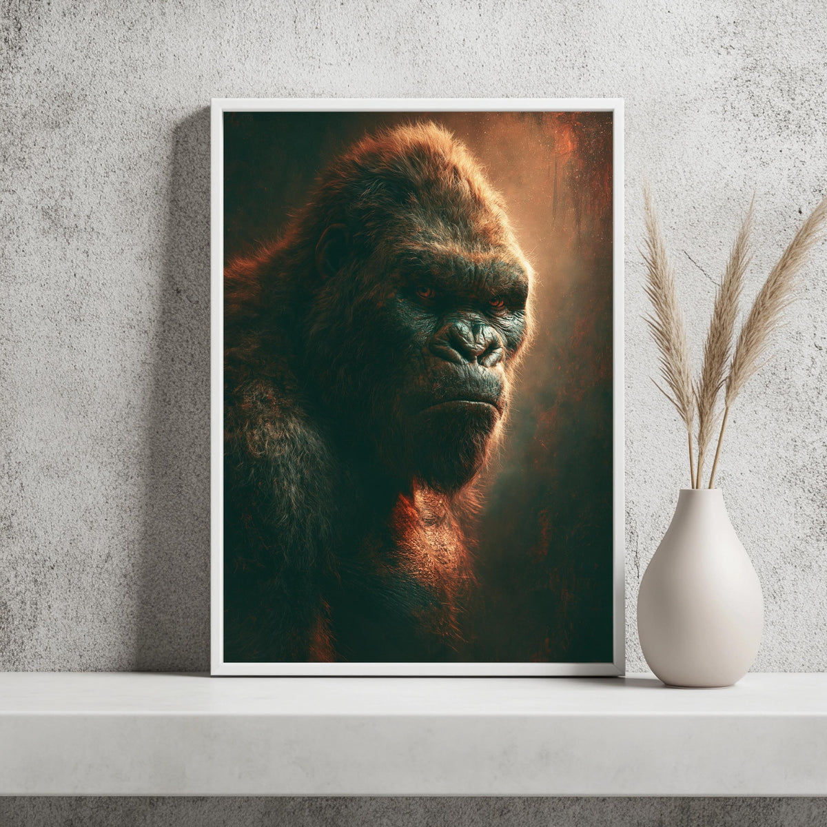 Gorilla Fotorealistisch Poster – Produktansicht 2