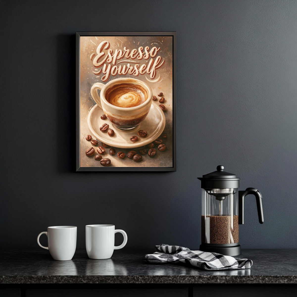 Espresso Yourself Kaffee Poster – Produktansicht 3